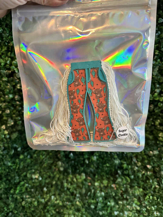 Bell Bottoms w/Highland Cow Print